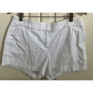 J.CREW White Chino Shorts Size 6
